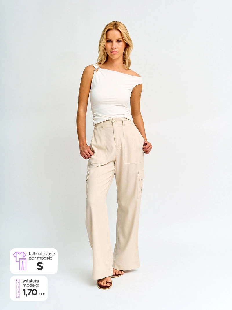 PANTALÓN MUJER INDEX ALGODÓN CARGO - 1