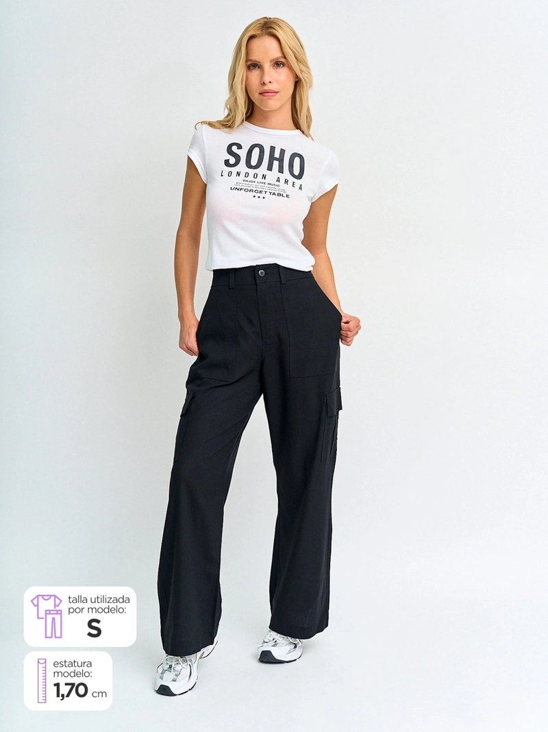 PANTALÓN MUJER INDEX ALGODÓN CARGO - 1