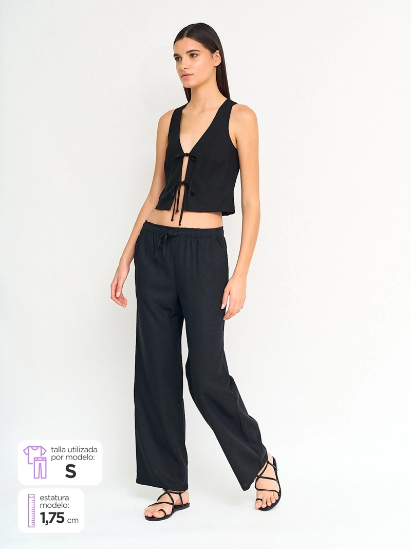 PANTALÓN MUJER INDEX LINO - 1