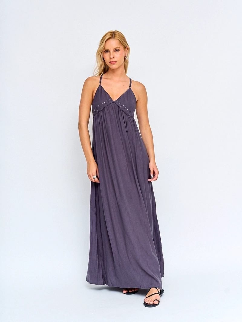 VESTIDO MUJER BARBADOS LARGO FLUIDO - 2