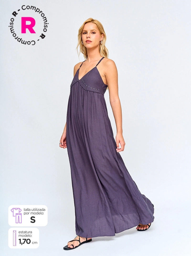 VESTIDO MUJER BARBADOS LARGO FLUIDO