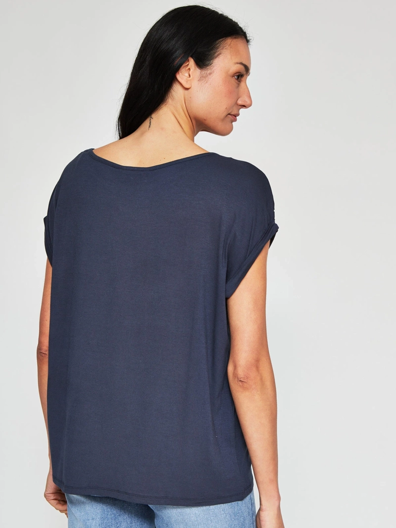 POLERA MUJER AZIZ MANGA CORTA ESTAMPADA - 2
