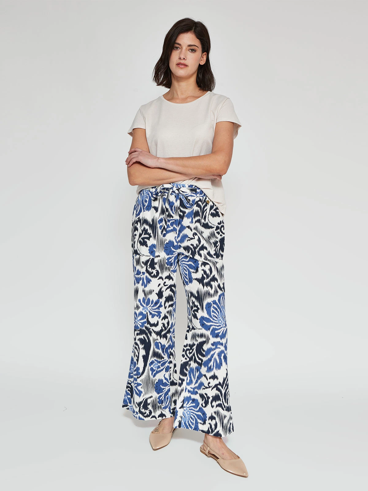 PANTALÓN MUJER REGATTA PALAZZO LINO  - 4
