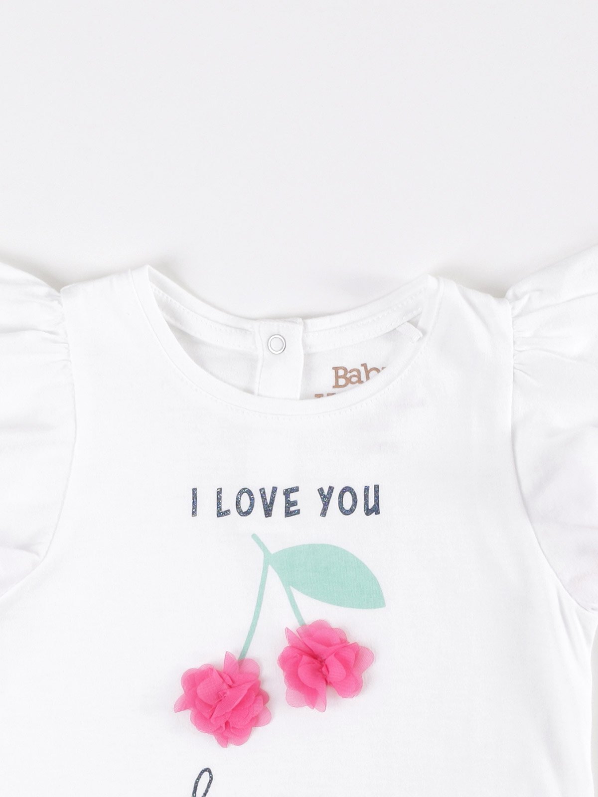 POLERA MANGA CORTA NIÑA BABY HARVEST PÉTALOS - 3
