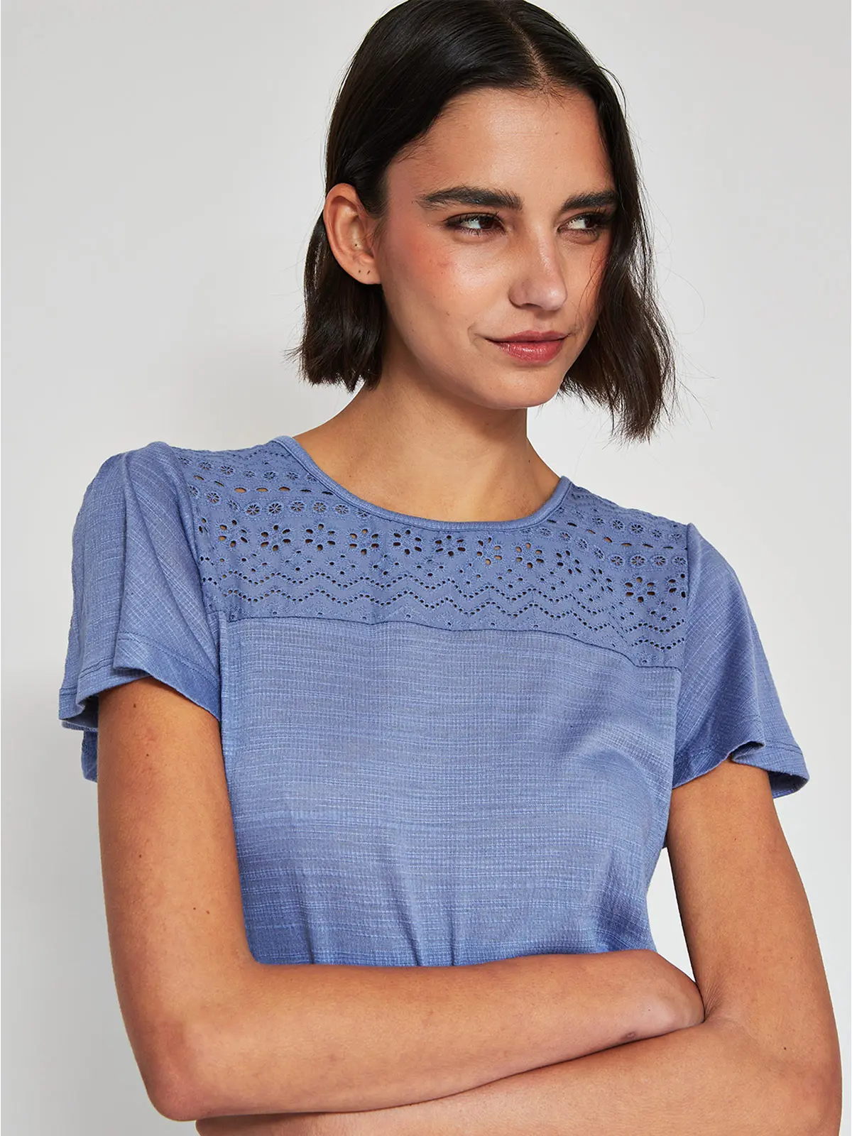 POLERA MUJER REGATTA MANGA CORTA BRODERIE - 3