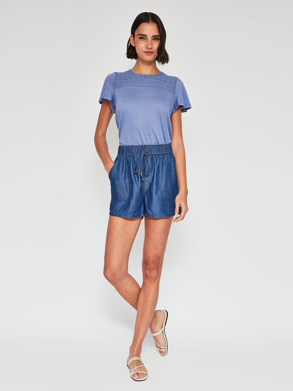 POLERA MUJER REGATTA MANGA CORTA BRODERIE - 4