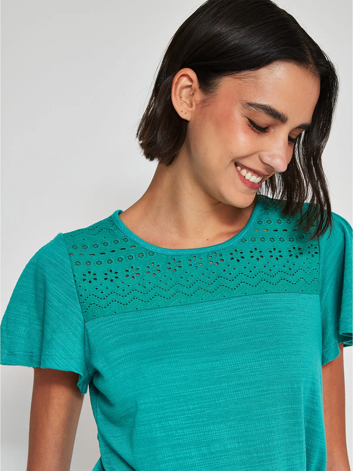 POLERA MUJER REGATTA MANGA CORTA BRODERIE - 3