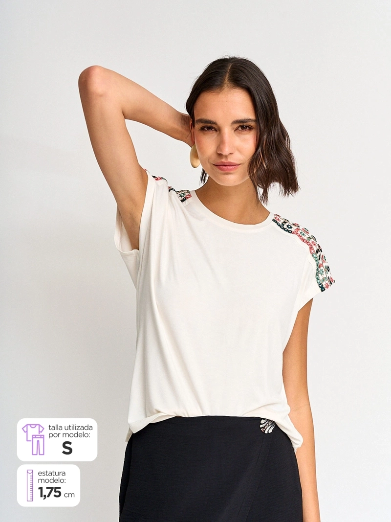 POLERA MUJER TATIENNE MANGA CORTA - 1