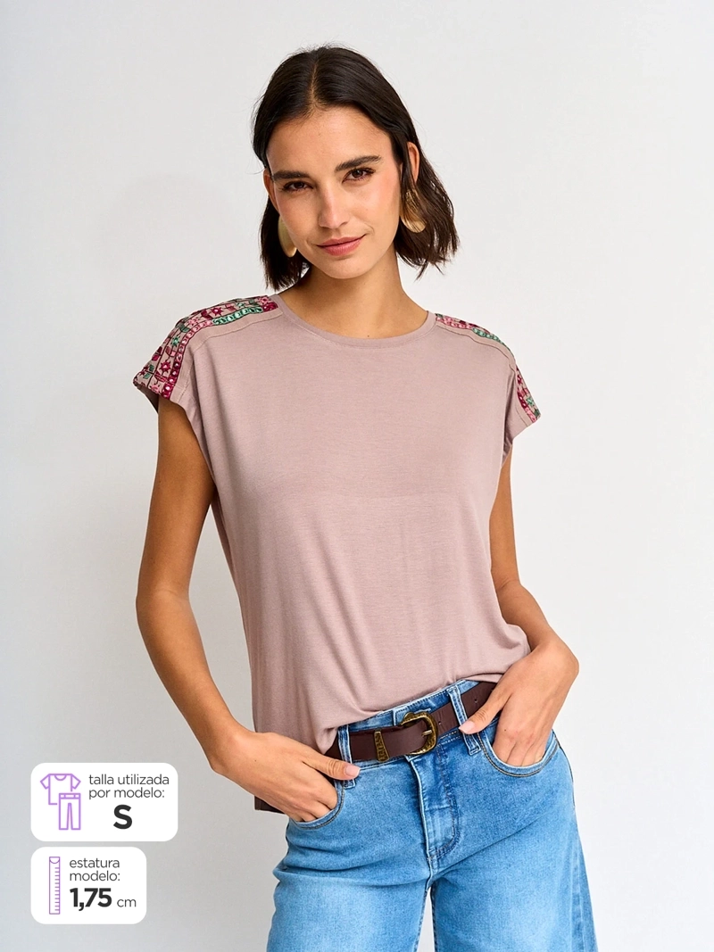 POLERA MUJER TATIENNE MANGA CORTA - 1