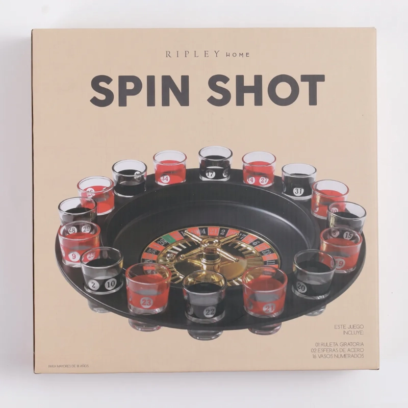 JUEGO DE FIESTA RIPLEY HOME DRINKING RULETA - 1