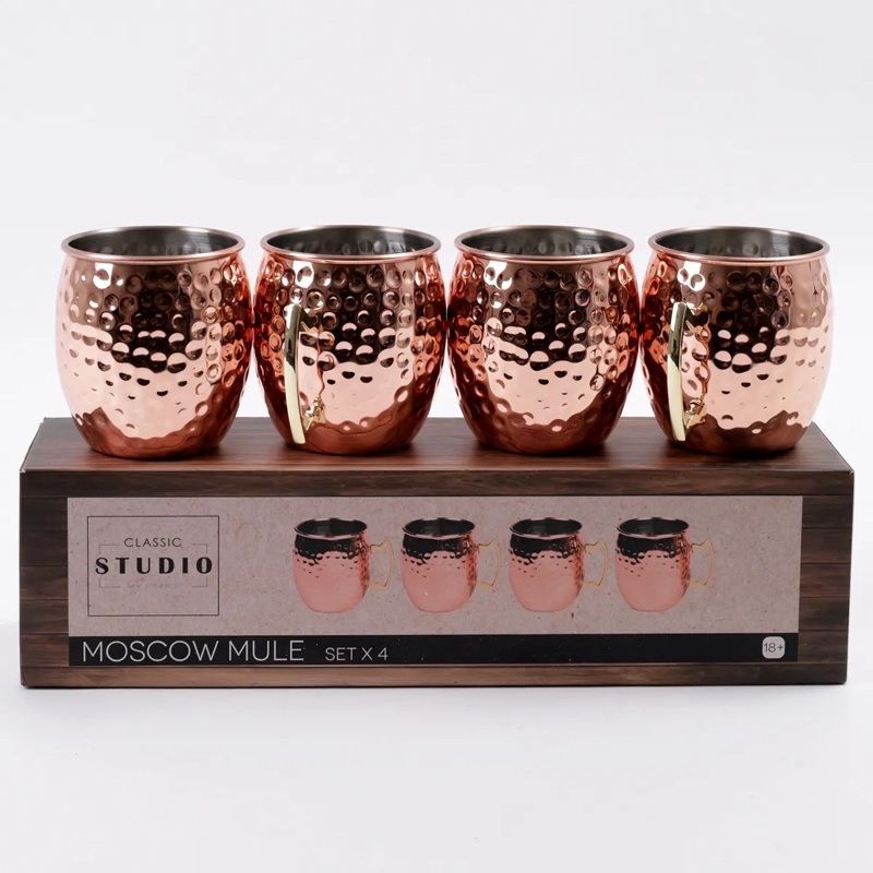 SET X4 VASOS CLASSIC STUDIO MOSCOW MULE 500ML - 1