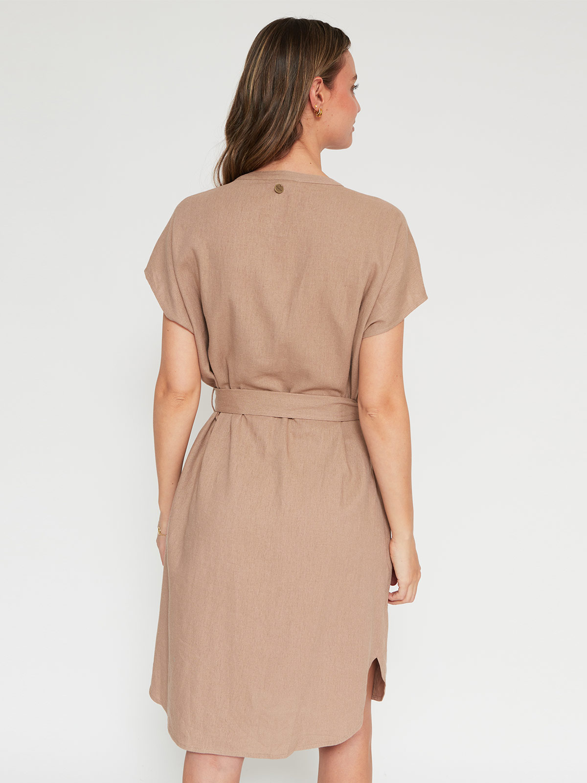 VESTIDO MUJER REGATTA LINO LARGO CINTURÓN - 2