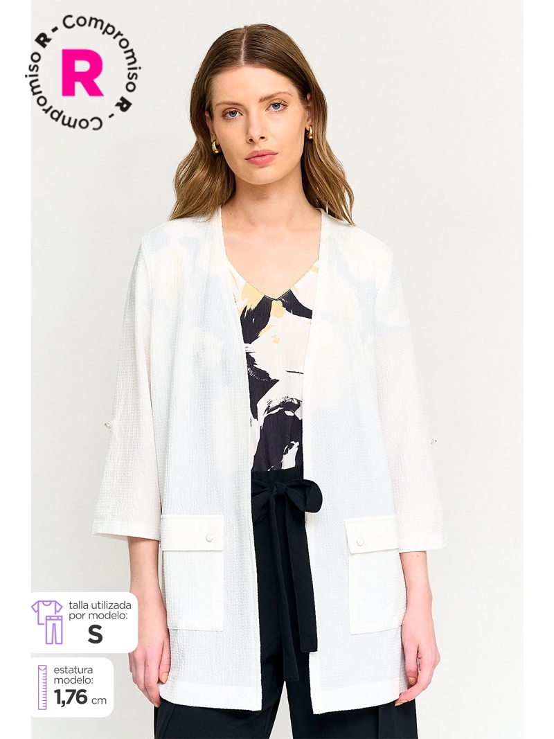 CARDIGAN MUJER CACHAREL TEXTURADO - 1