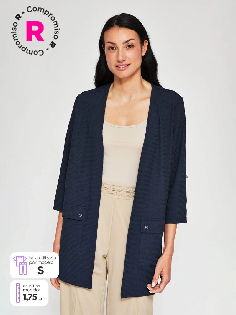 CARDIGAN MUJER CACHAREL TEXTURADO - 1