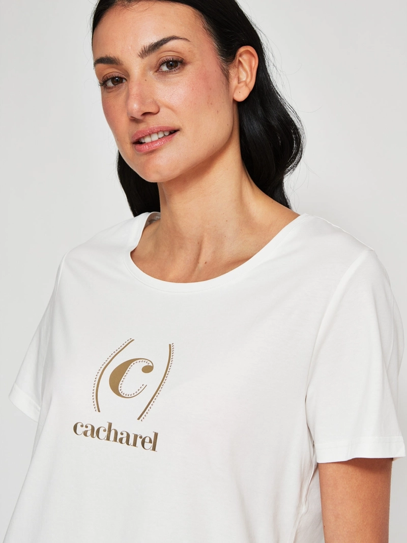POLERA MUJER CACHAREL ALGODÓN MANGA CORTA - 3