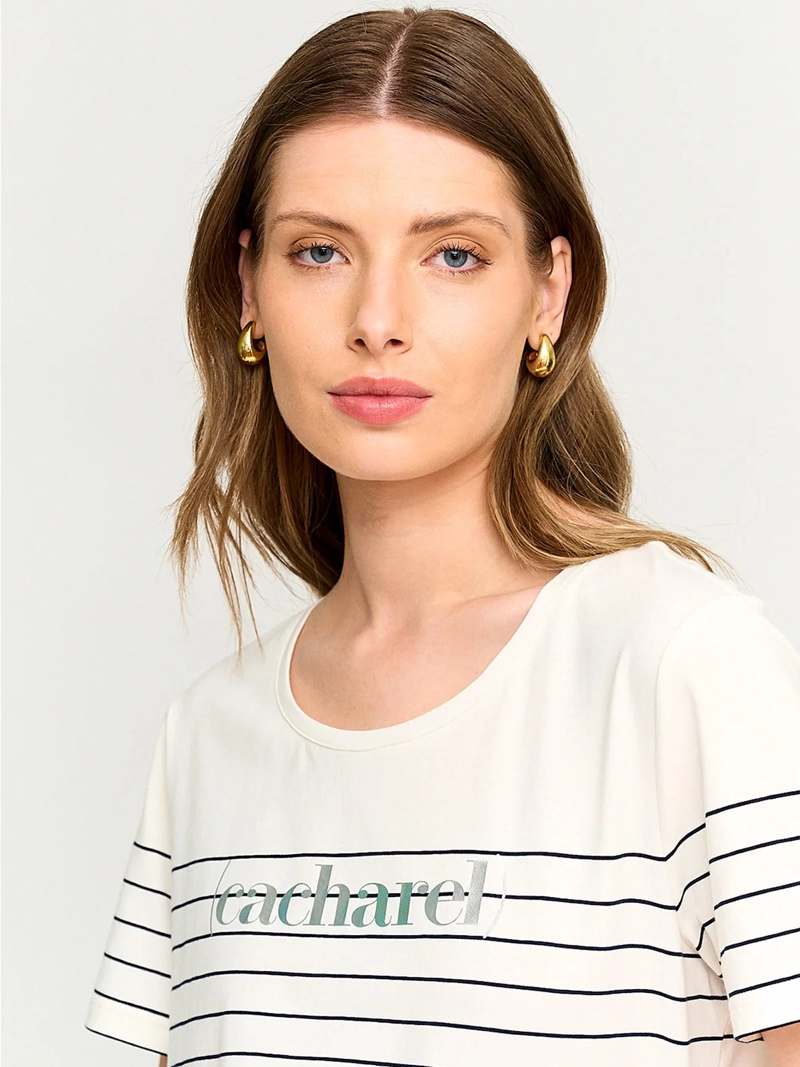 POLERA MUJER CACHAREL ALGODÓN MANGA CORTA - 3
