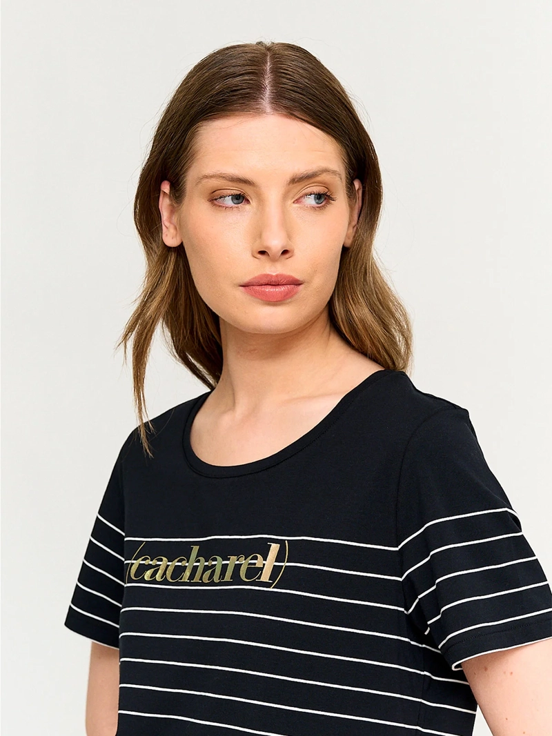 POLERA MUJER CACHAREL ALGODÓN MANGA CORTA - 3