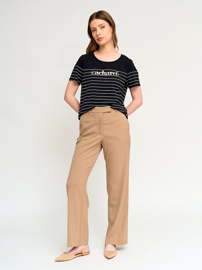POLERA MUJER CACHAREL ALGODÓN MANGA CORTA - 4