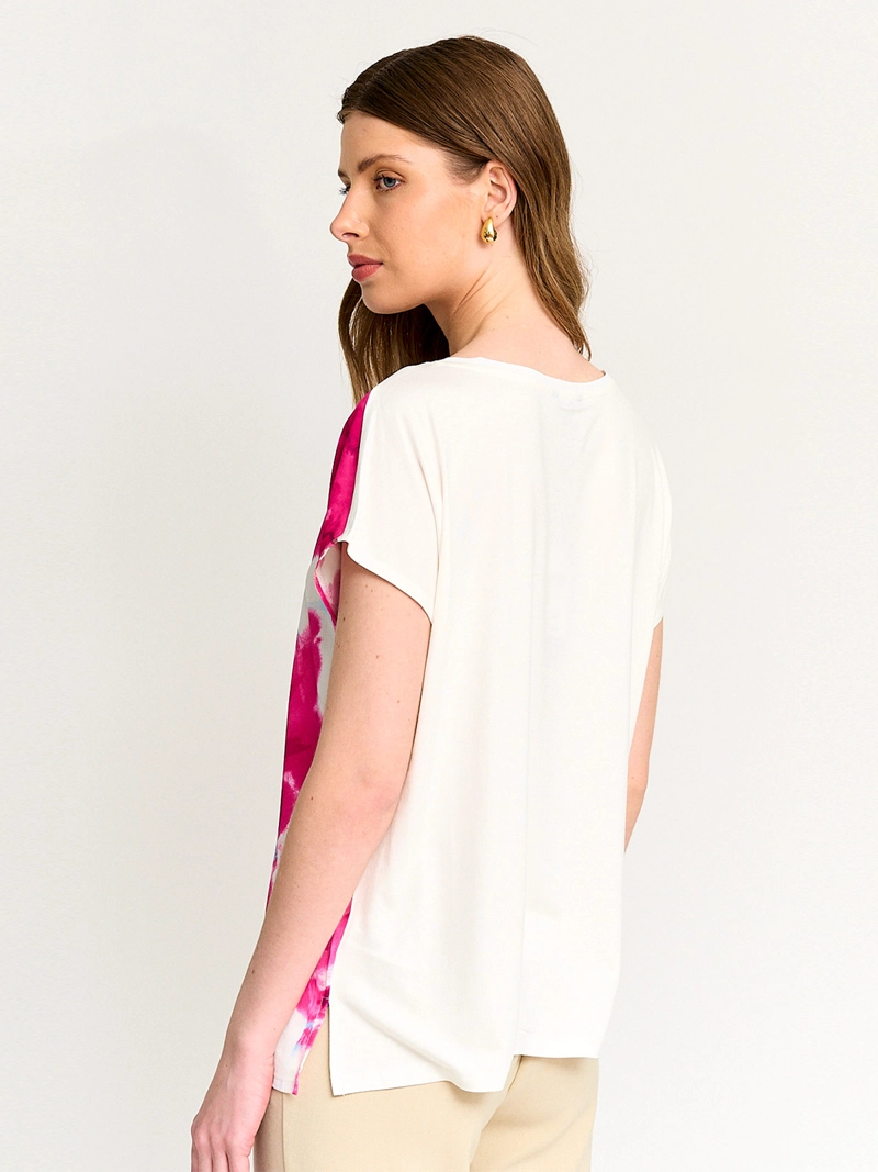 POLERA MUJER CACHAREL MANGA CORTA ESTAMPADO - 2