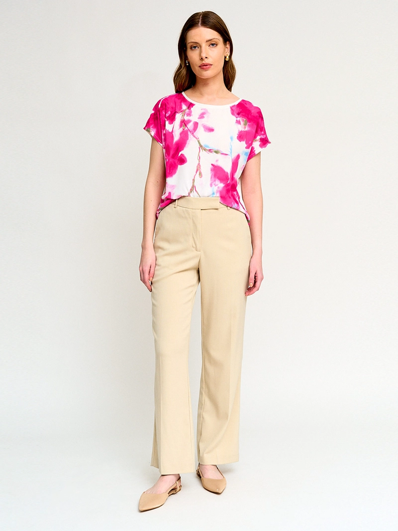 POLERA MUJER CACHAREL MANGA CORTA ESTAMPADO - 4