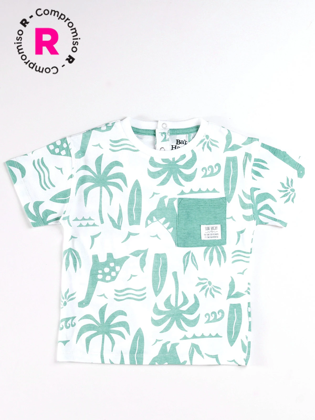 POLERA MANGA CORTA NIÑO BABY HARVEST ESTAMPADA - 1