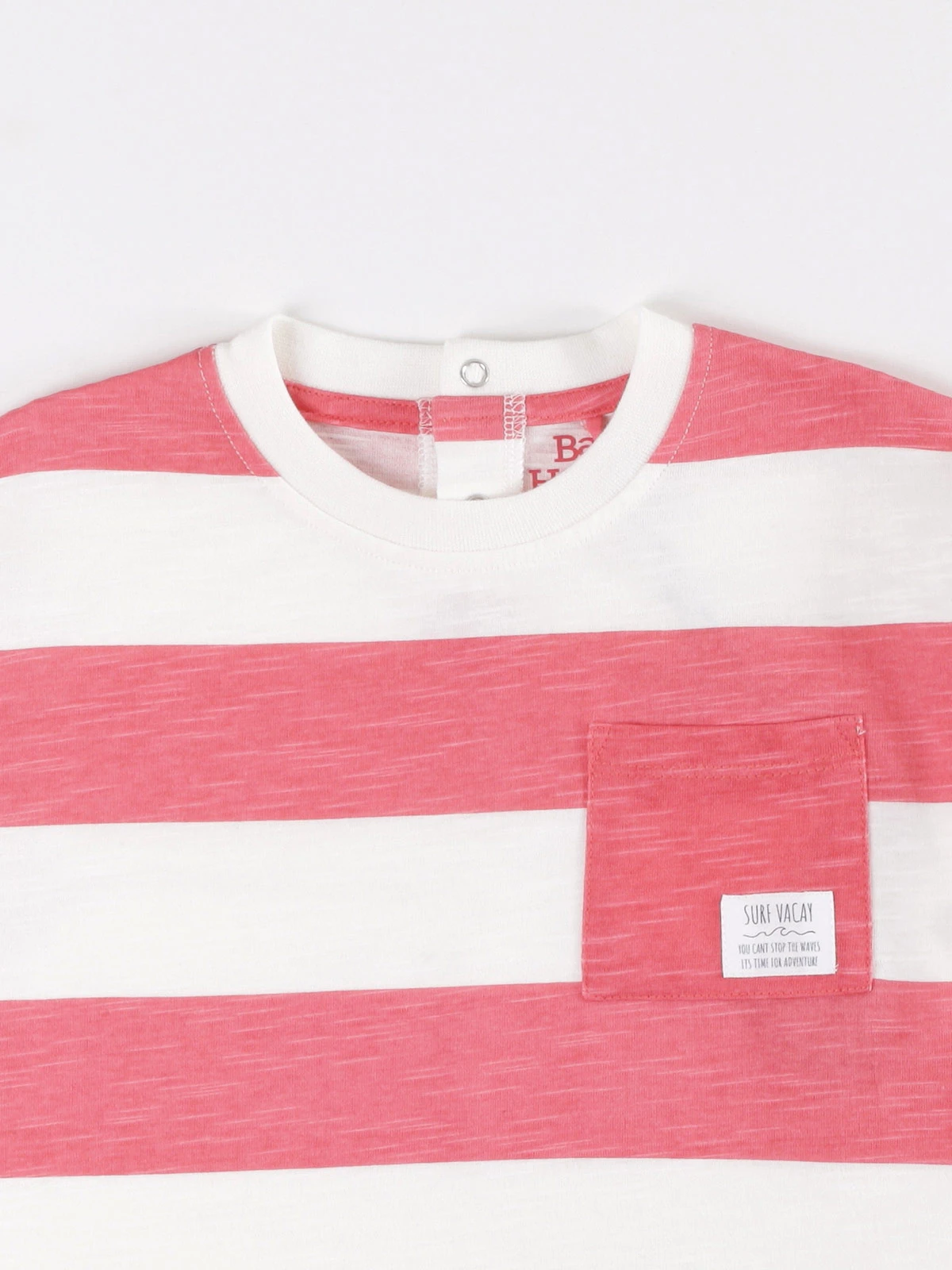POLERA NIÑO BABY HARVEST RAYAS GRUESA CON BOLSILLO - 3