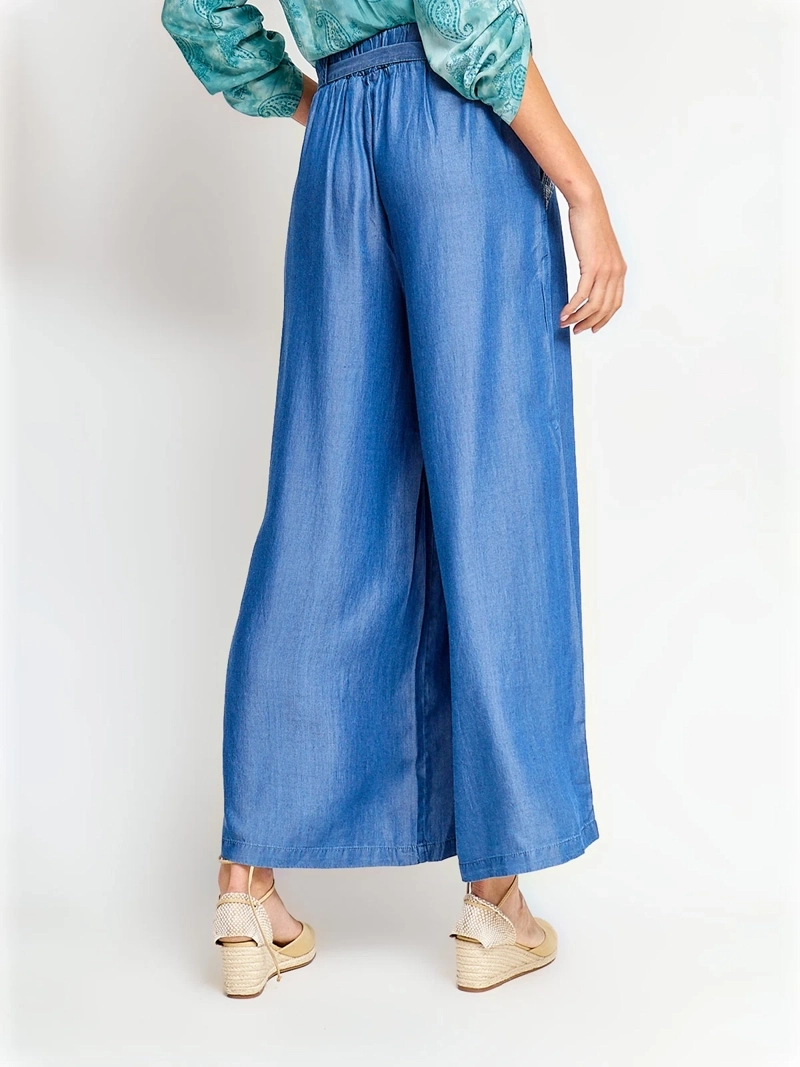 PANTALÓN MUJER TATIENNE ALGODÓN PALAZZO - 3