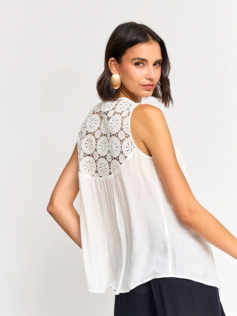 BLUSA MUJER TATIENNE SIN MANGAS - 2