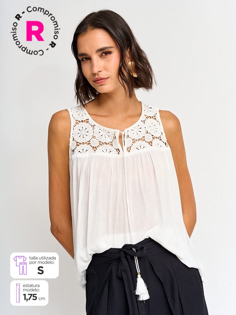 TATIENNE BLUSA MUJER TATIENNE SIN MANGAS