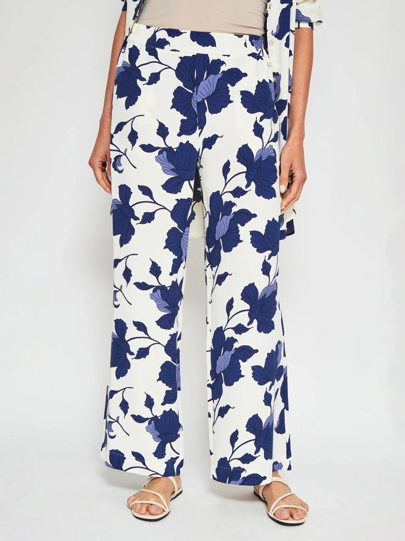PANTALÓN MUJER CACHAREL ANCHO ESTAMPADO - 2
