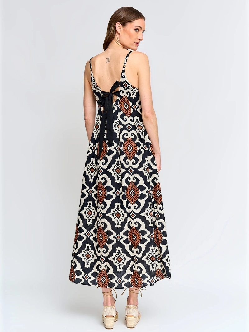 VESTIDO MUJER TATIENNE ALGODÓN LARGO ESTAMPADO - 3