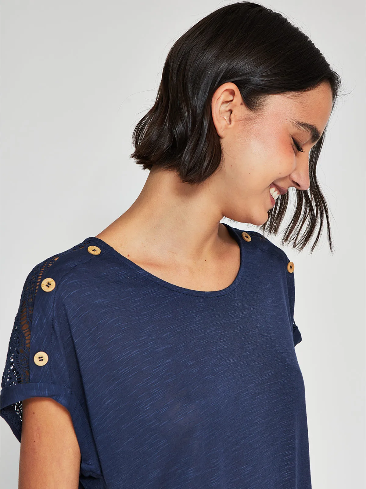 POLERA MUJER REGATTA MANGA CORTA MACRAMÉ - 3