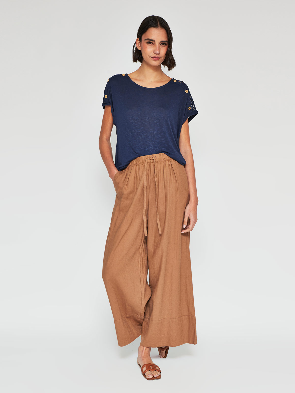 POLERA MUJER REGATTA MANGA CORTA MACRAMÉ - 4