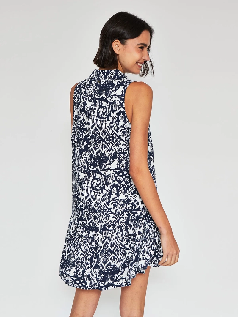 VESTIDO MUJER REGATTA CORTO CAMISERO BOTONES - 2