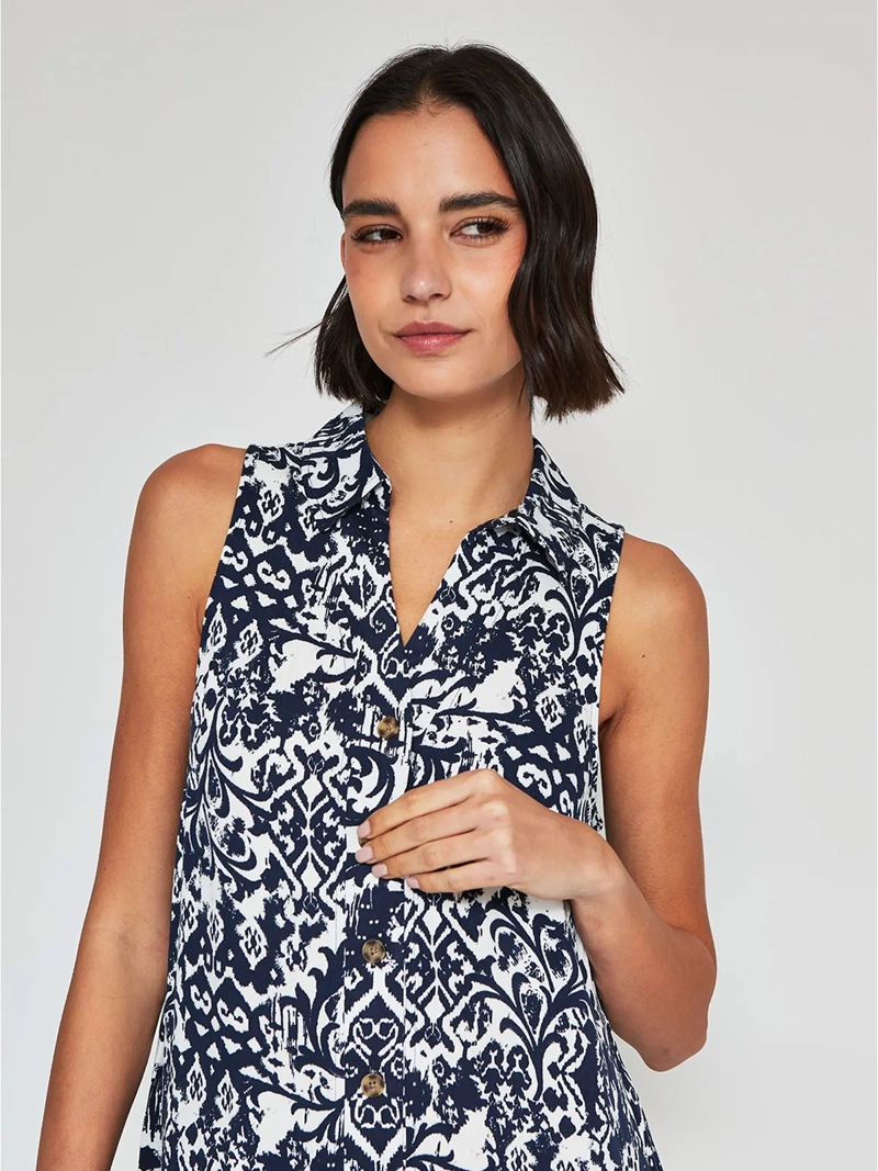 VESTIDO MUJER REGATTA CORTO CAMISERO BOTONES - 3