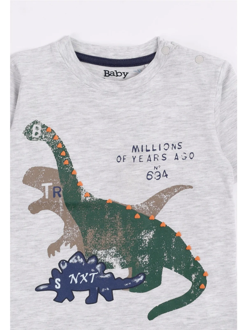 POLERA MANGA CORTA NIÑO BABY HARVEST DINO - 3