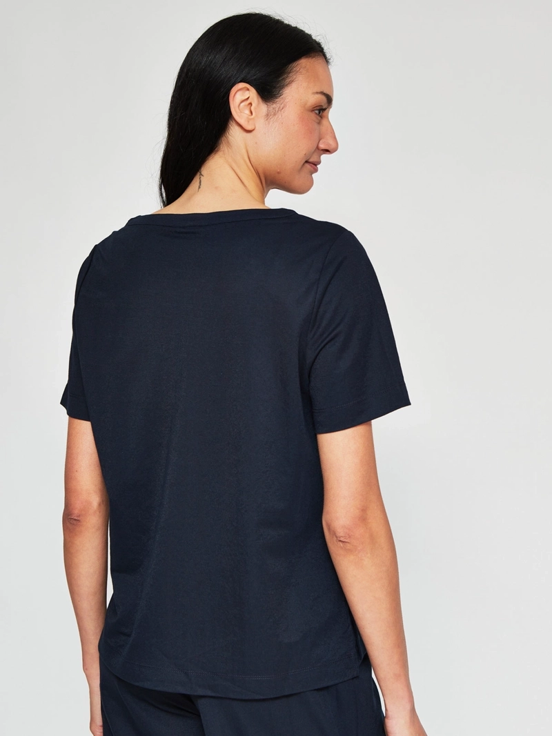 POLERA MUJER CACHAREL CUELLO REDONDO MANGA CORTA - 2