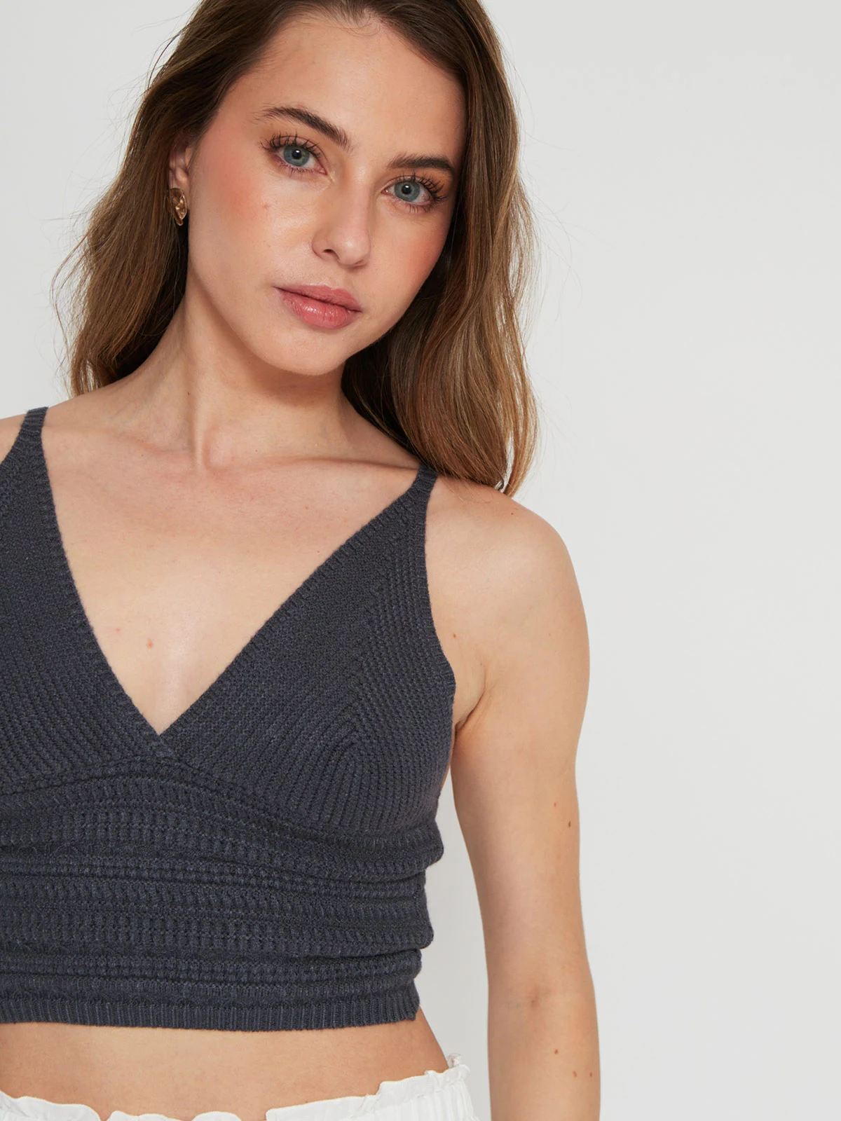 POLERA MUJER INDEX SIN MANGAS TEJIDO - 3