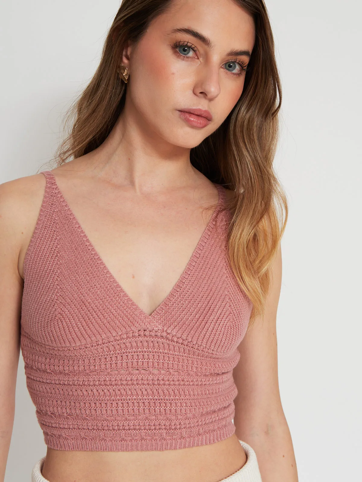 POLERA MUJER INDEX SIN MANGAS TEJIDO - 3