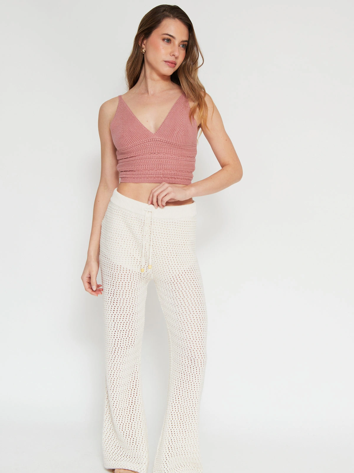 POLERA MUJER INDEX SIN MANGAS TEJIDO - 4