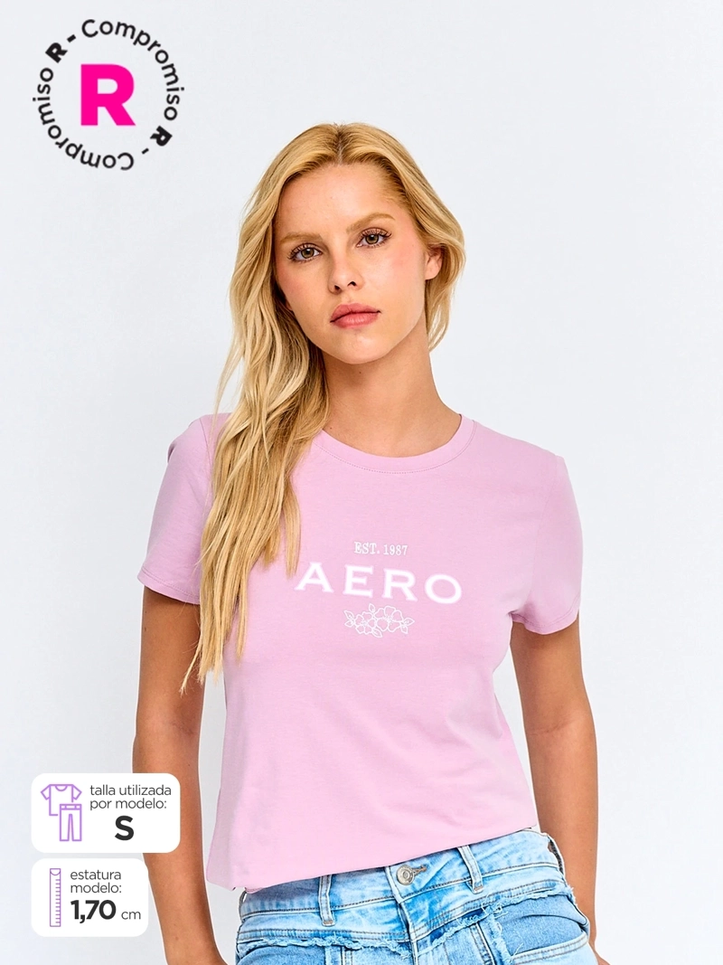 POLERA MUJER AEROPOSTALE ALGODÓN  - 1
