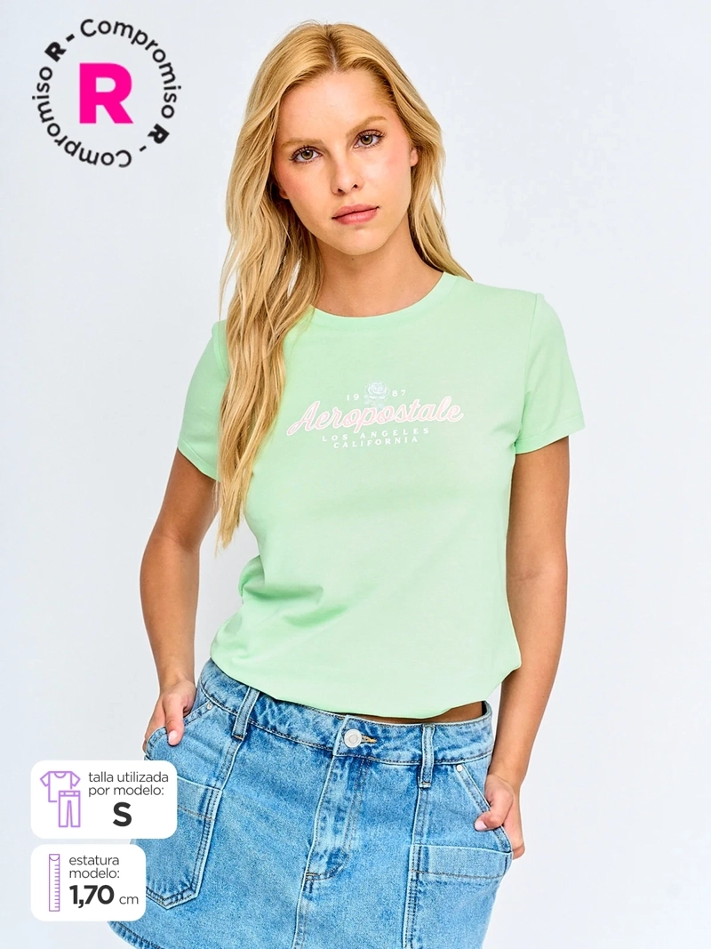 POLERA MUJER AEROPOSTALE ALGODÓN  - 1