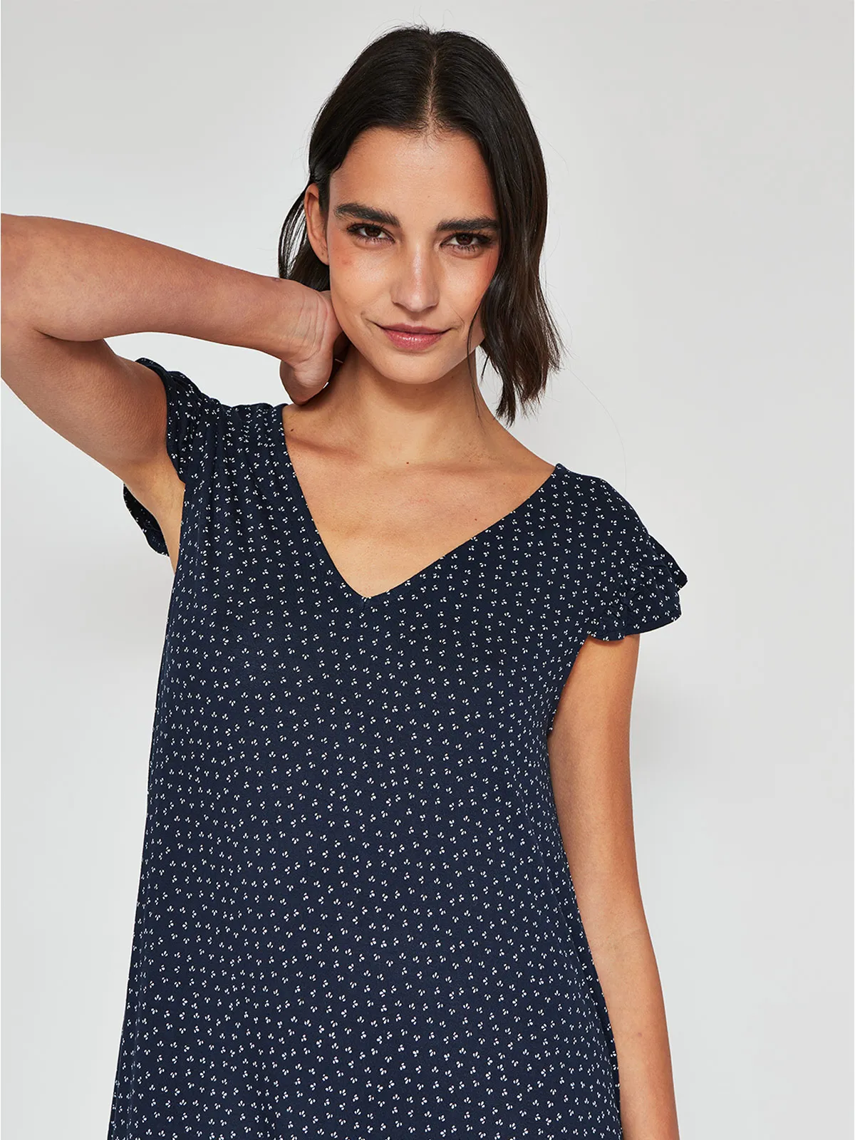 VESTIDO MUJER REGATTA CORTO CUELLO EN V - 3
