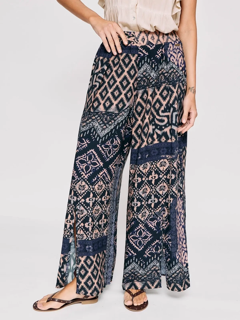 PANTALÓN MUJER TATIENNE PALAZZO LISO - 2