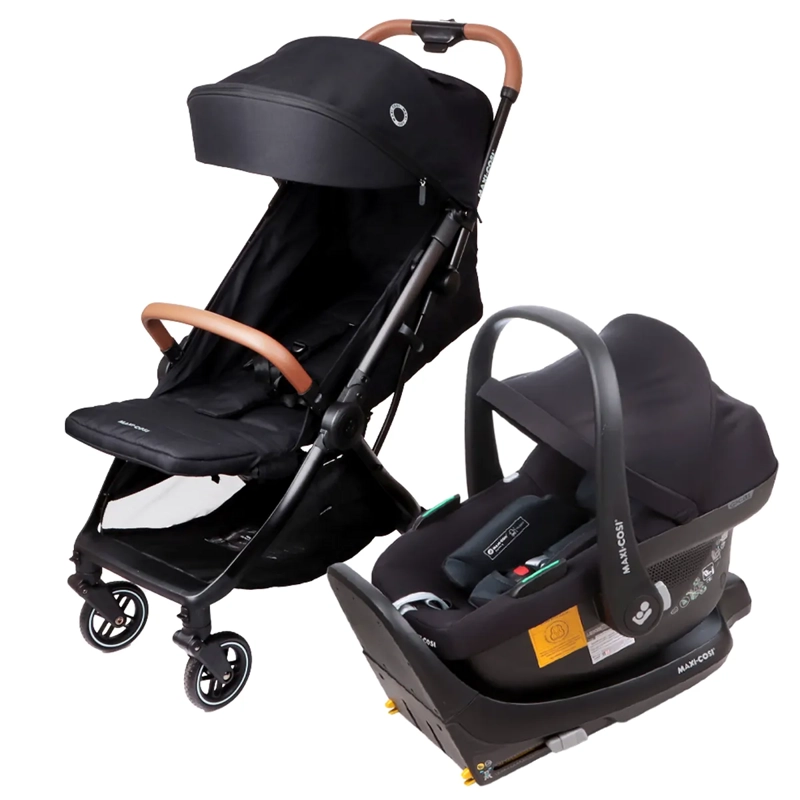 COCHE TRAVEL SYSTEM MAXI-COSI NEGRO EVA CABRIOFIX I-SIZE - 1
