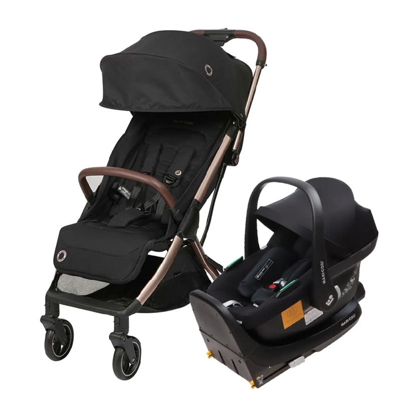 COCHE TRAVEL SYSTEM MAXI-COSI BEIGE EVA CHAMPAGNE CABRIOFIX I-SIZE - 1