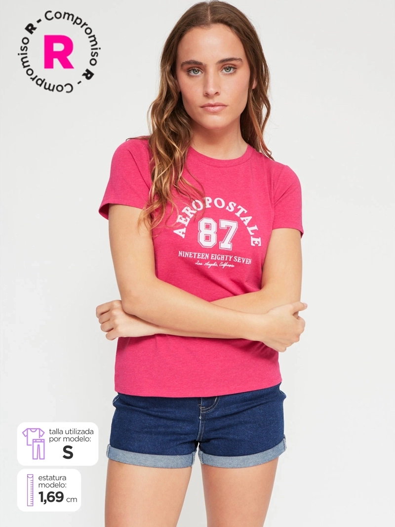POLERA MUJER AEROPOSTALE ALGODÓN  - 1