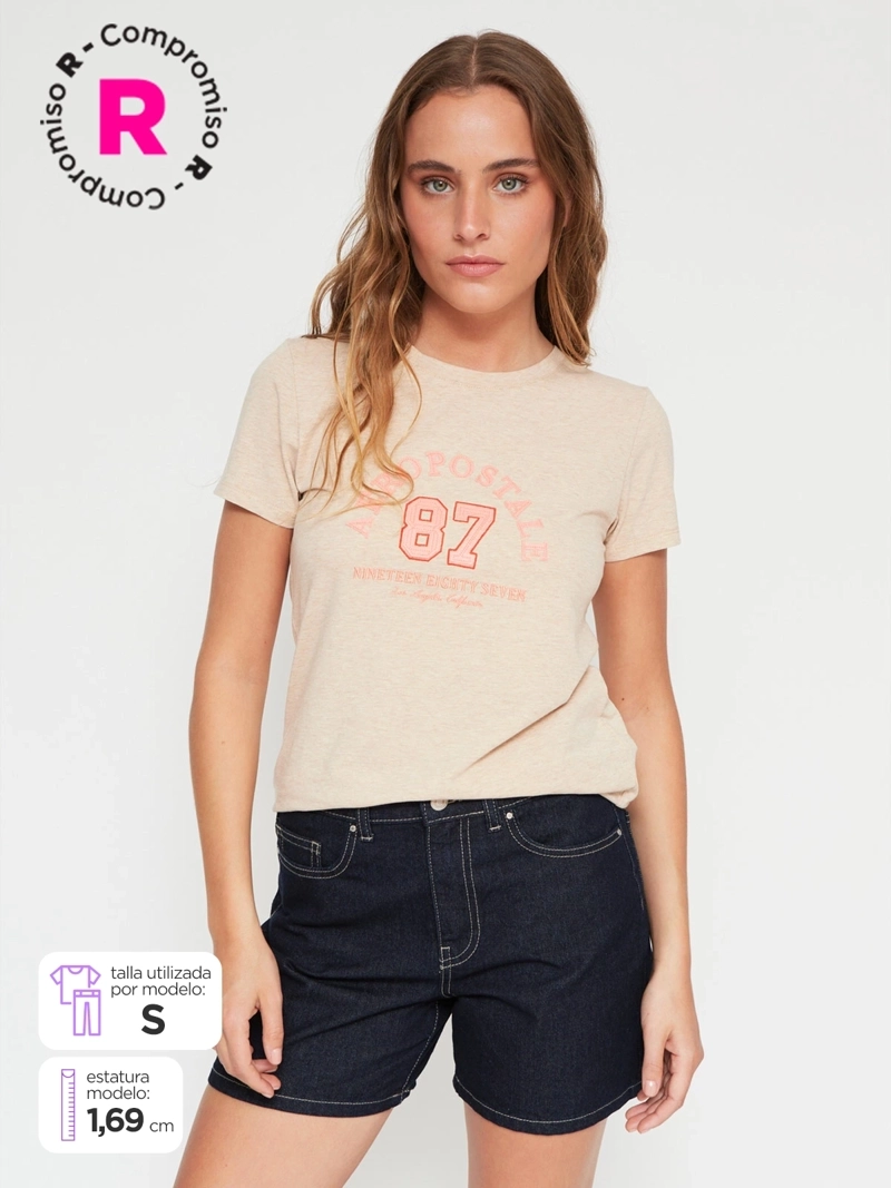 POLERA MUJER AEROPOSTALE ALGODÓN