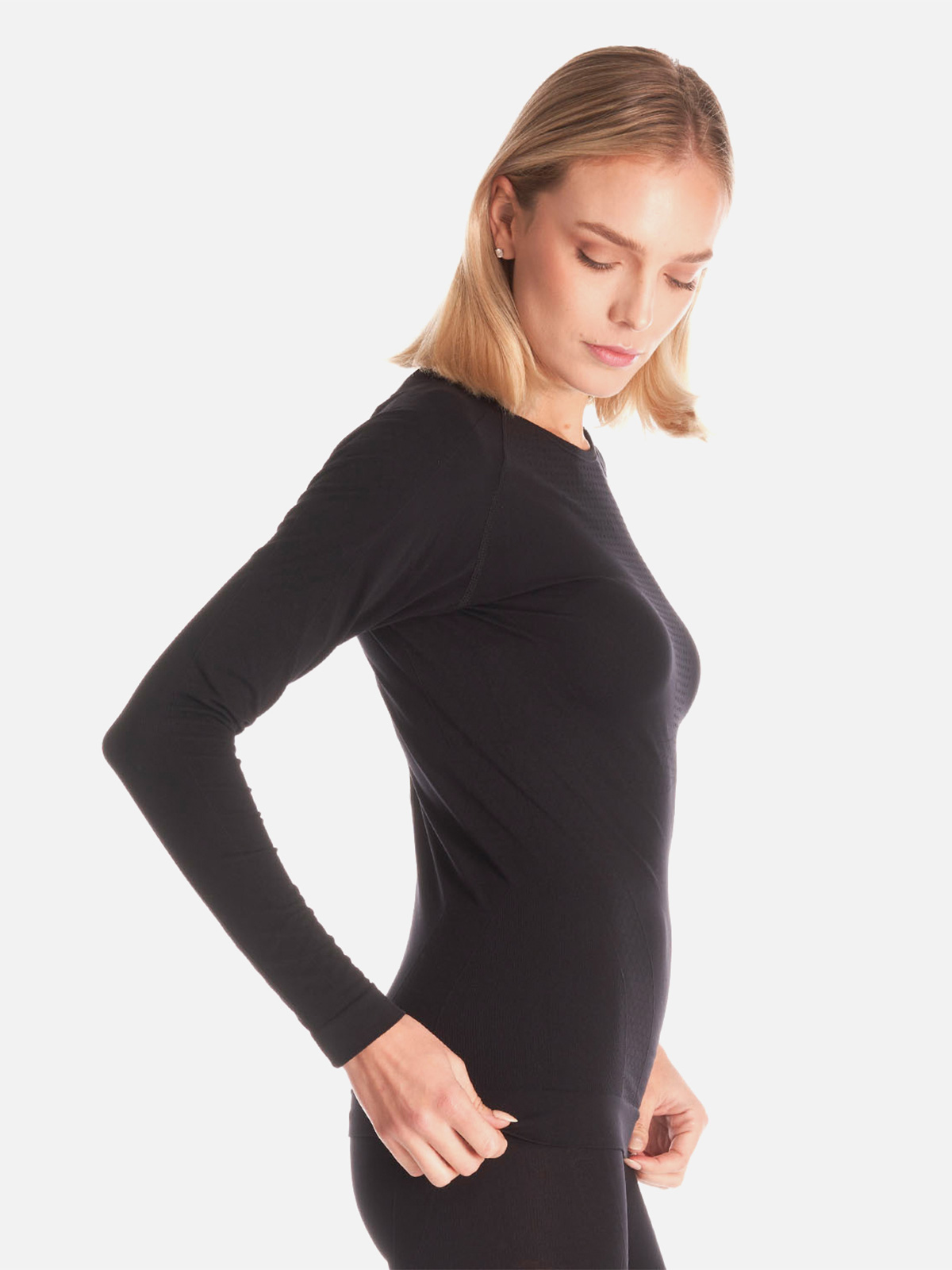 PRIMERA CAPA MUJER LIPPI SKINTEC 1000 SEAMLESS NEGRO - 3