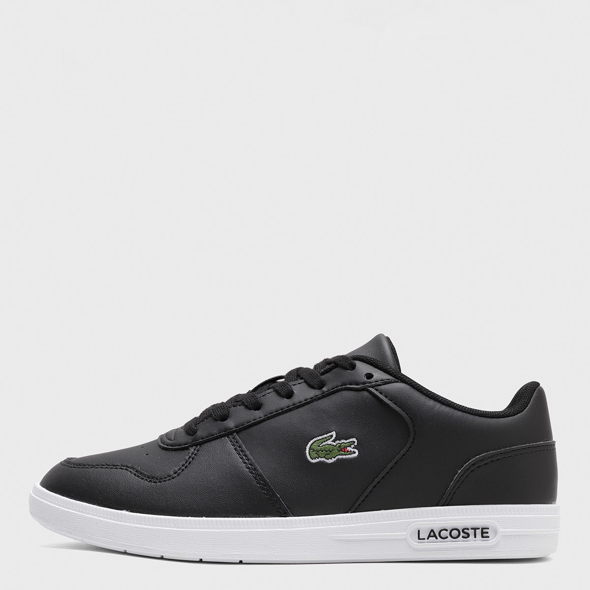 ZAPATILLAS MUJER LACOSTE CASUALES NEGRO T-BASE - 1